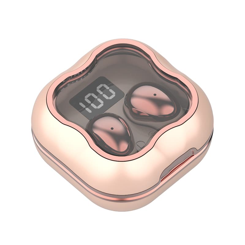 Mini Sleep Wireless Earbuds ENC Noise Cancelling Invisible Soft Silicone Bluetooth Headphones Digital Power Display image 3