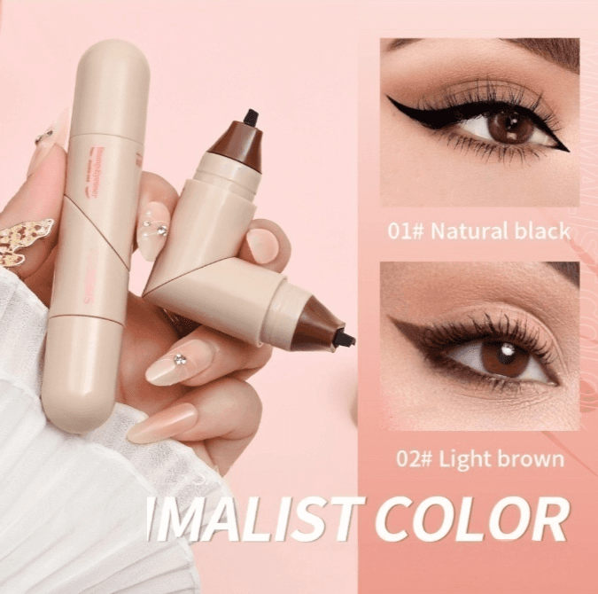Adjustable Angle Eyeliner Stamp, Smudge Proof Long Lasting Liquid Liner