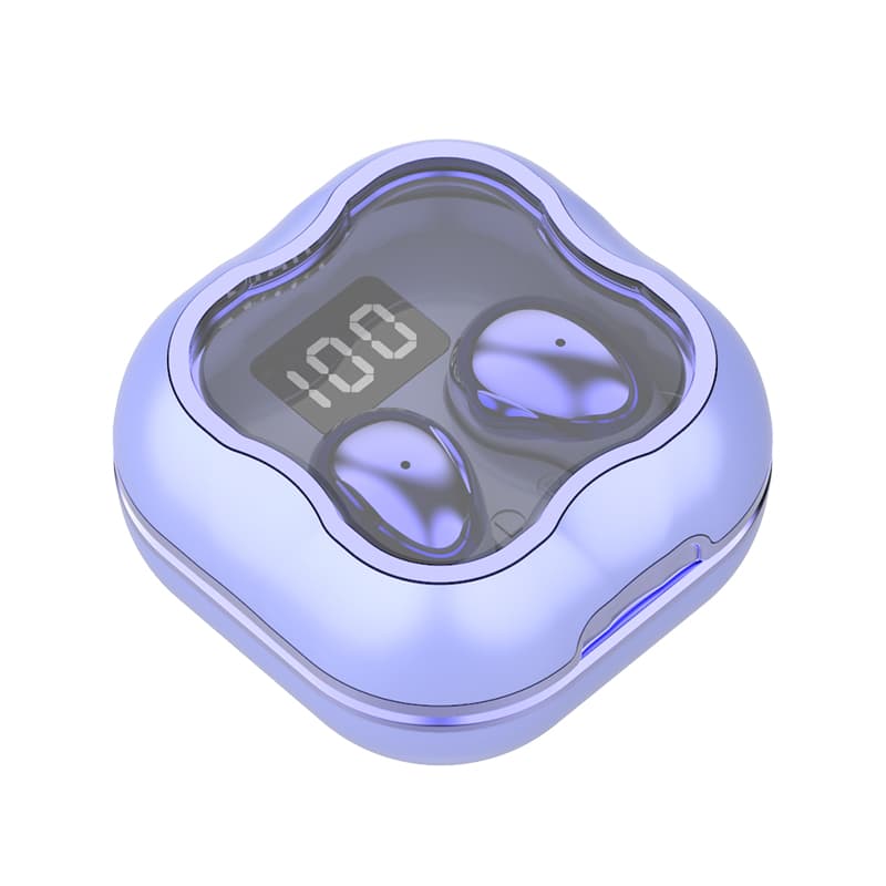 Mini Sleep Wireless Earbuds ENC Noise Cancelling Invisible Soft Silicone Bluetooth Headphones Digital Power Display image 6
