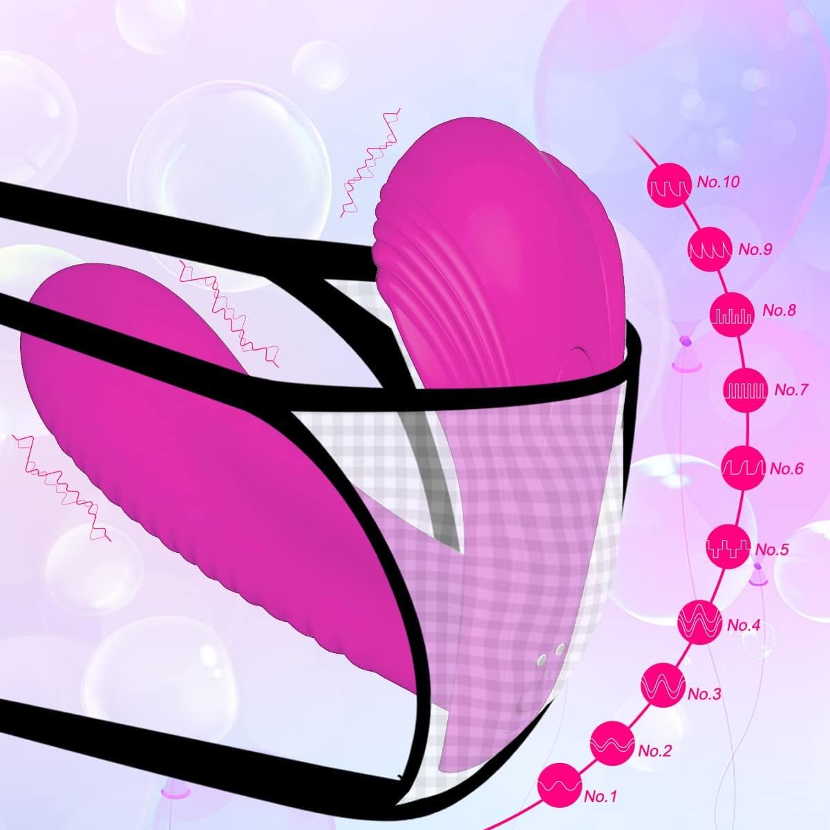 Coolkim Vibradorador Mujer Juguetes Eroticos Vibrador Mando Distancia Vibradorador Clitoris Consoladores.. para Mujer con Vibracion image 3