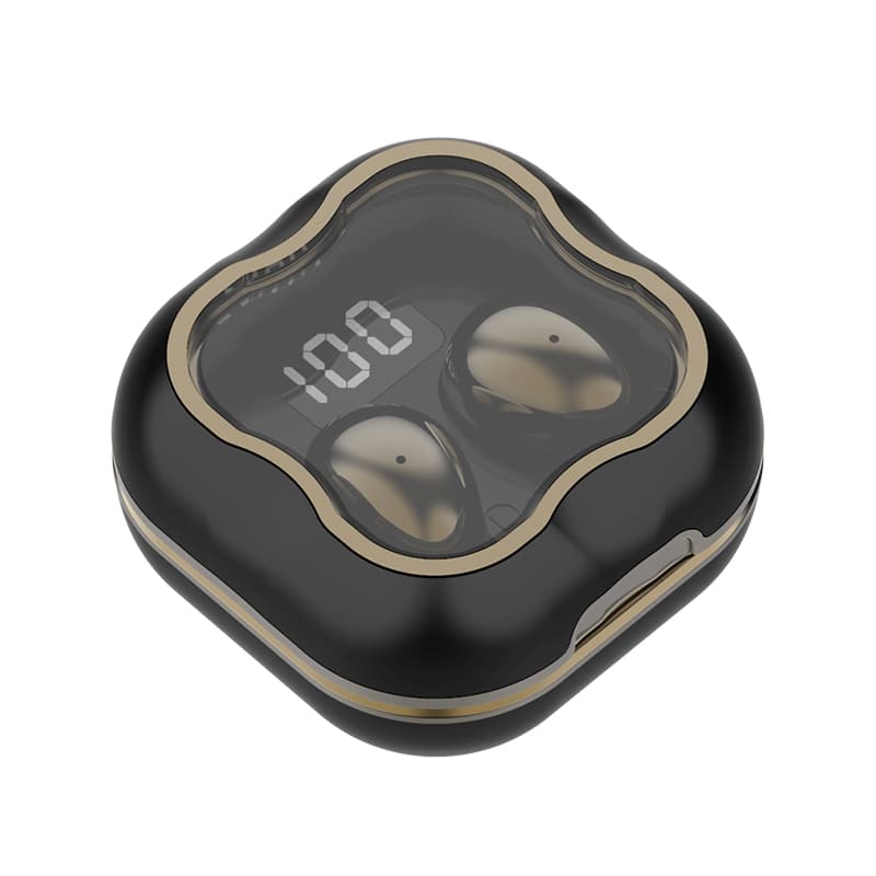 Mini Sleep Wireless Earbuds ENC Noise Cancelling Invisible Soft Silicone Bluetooth Headphones Digital Power Display image 5