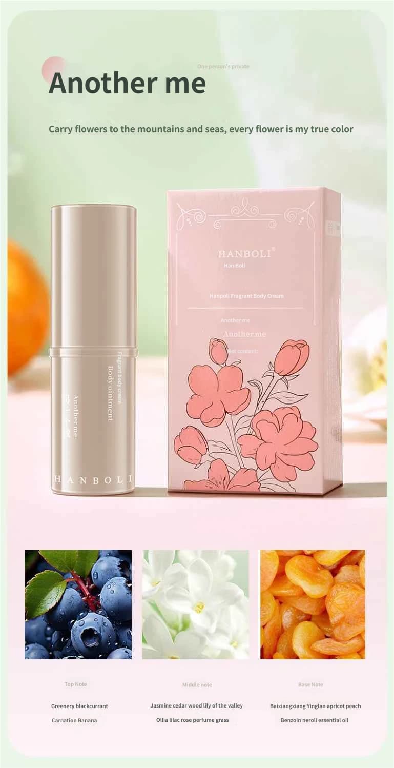 HANBOLI Portable Solid Fragrance Balm Stick 4 Scents Smooth Non-Sticky Mini Body Perfume Deodorant Cream for Daily Travel image 10