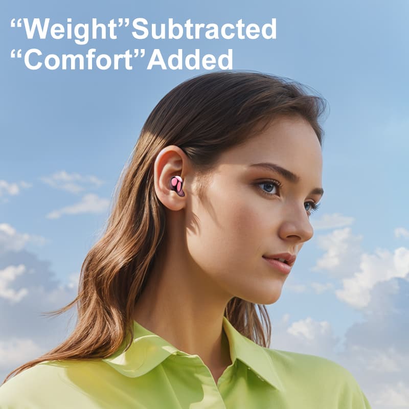 Mini Sleep Wireless Earbuds ENC Noise Cancelling Invisible Soft Silicone Bluetooth Headphones Digital Power Display image 8